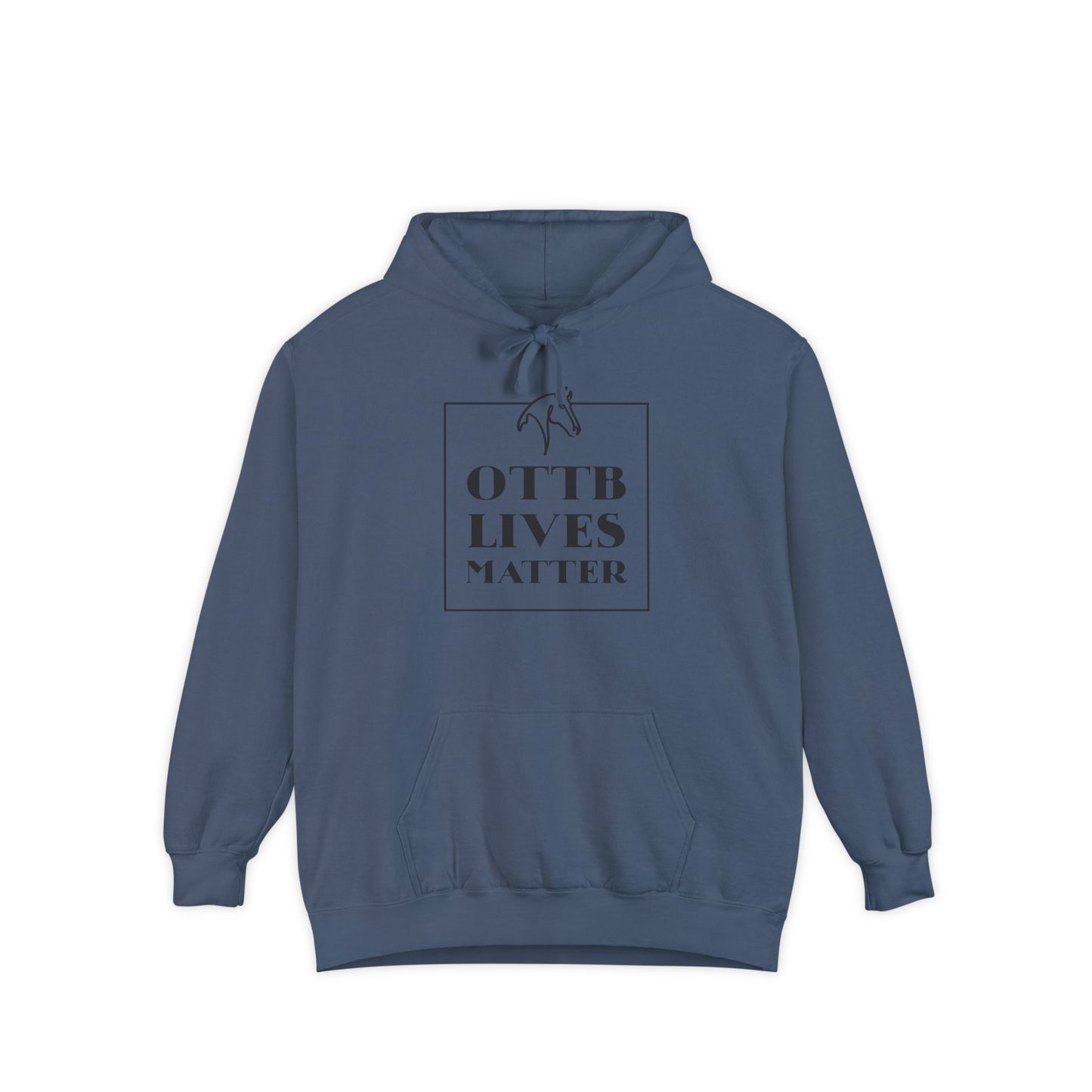 OTTB Lives Matter Square Logo Garment-Dyed Hoodie