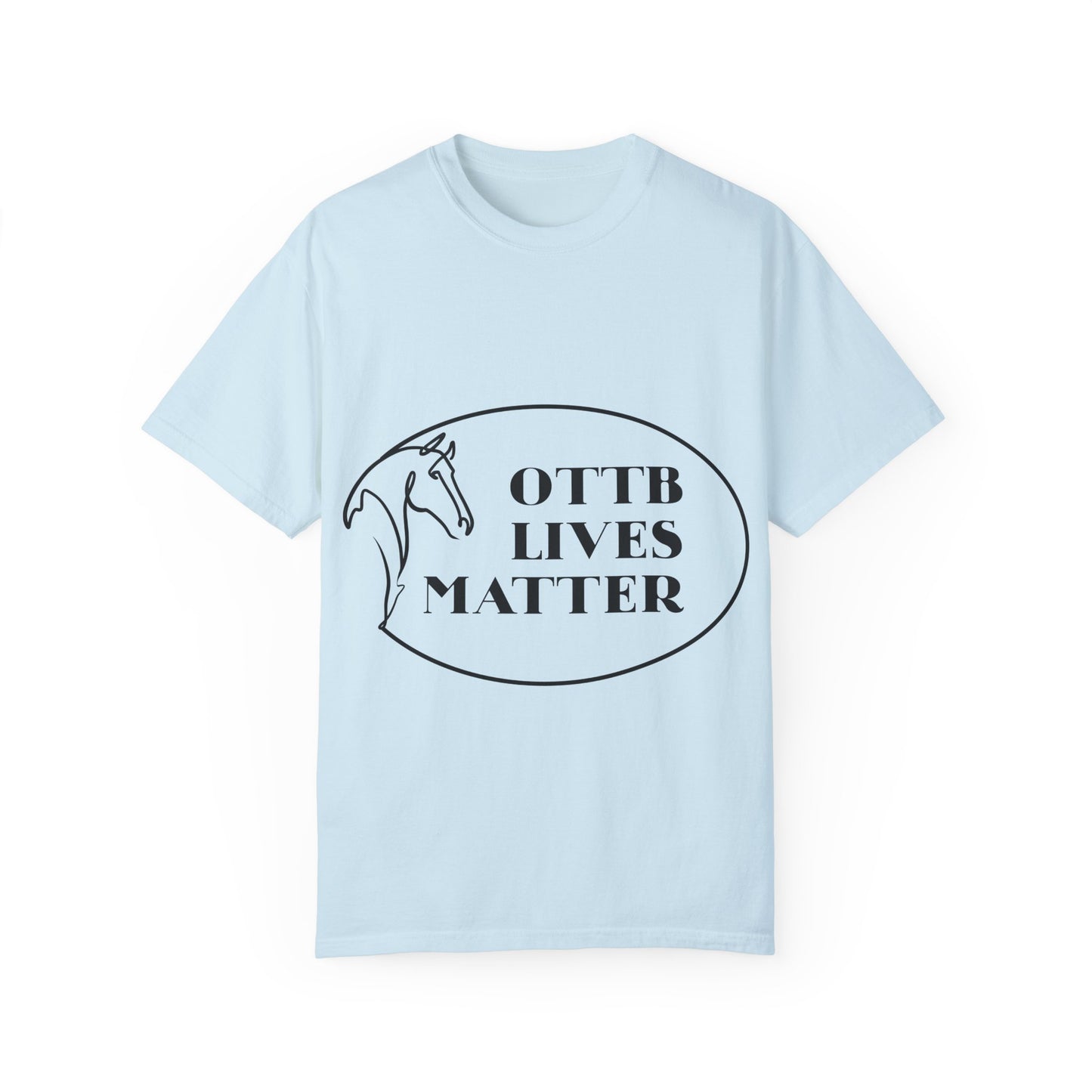 OTTB Lives Matter Round Logo Garment-Dyed T-shirt