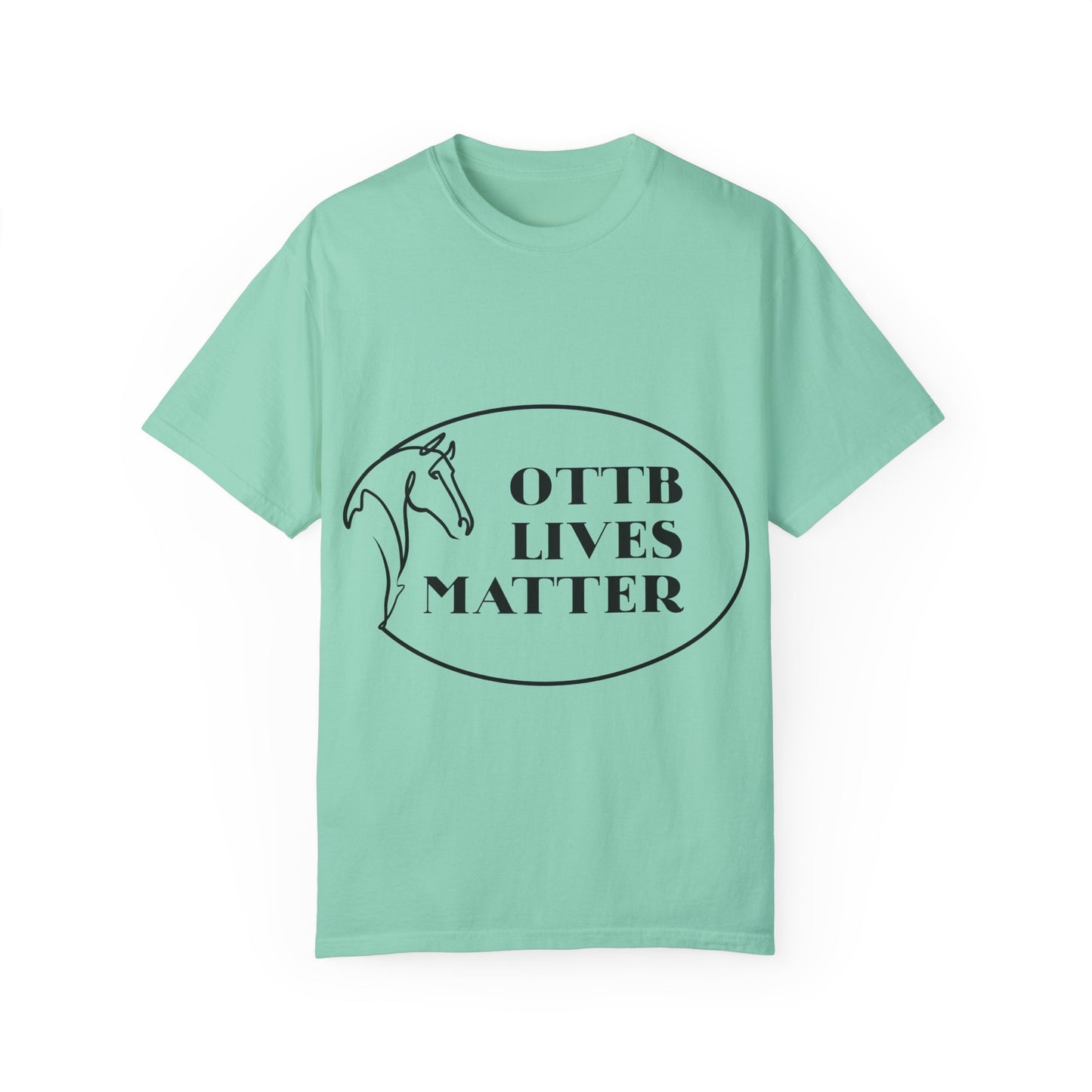 OTTB Lives Matter Round Logo Garment-Dyed T-shirt