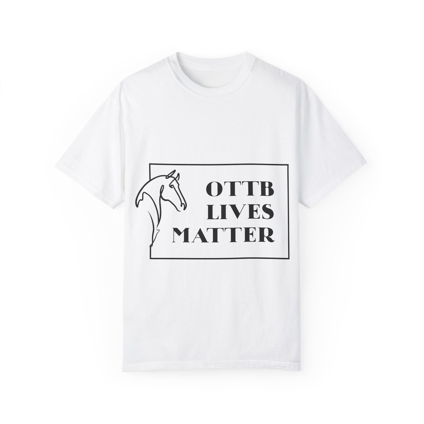 OTTB Lives Matter Rectangular Logo Garment-Dyed T-shirt
