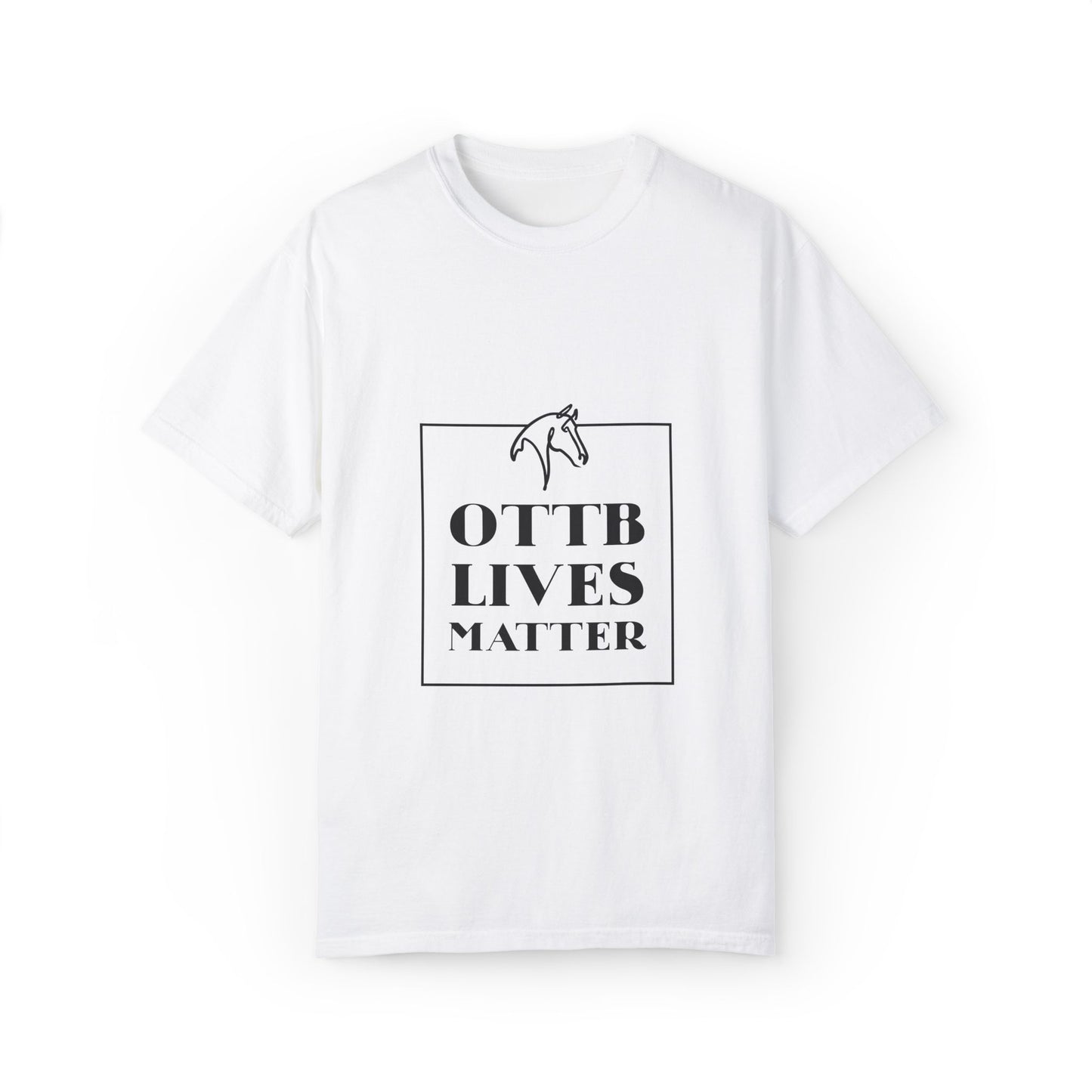 OTTB Lives Matter Square Logo Garment-Dyed T-shirt