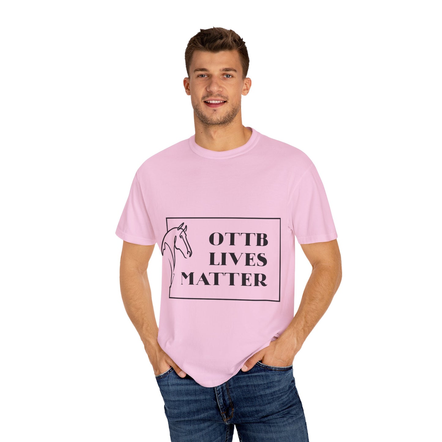OTTB Lives Matter Rectangular Logo Garment-Dyed T-shirt
