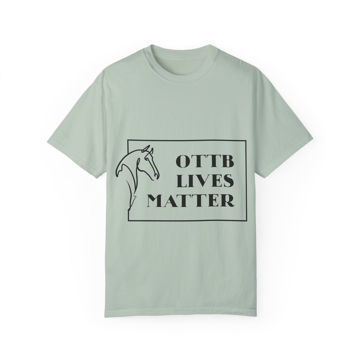OTTB Lives Matter Rectangular Logo Garment-Dyed T-shirt