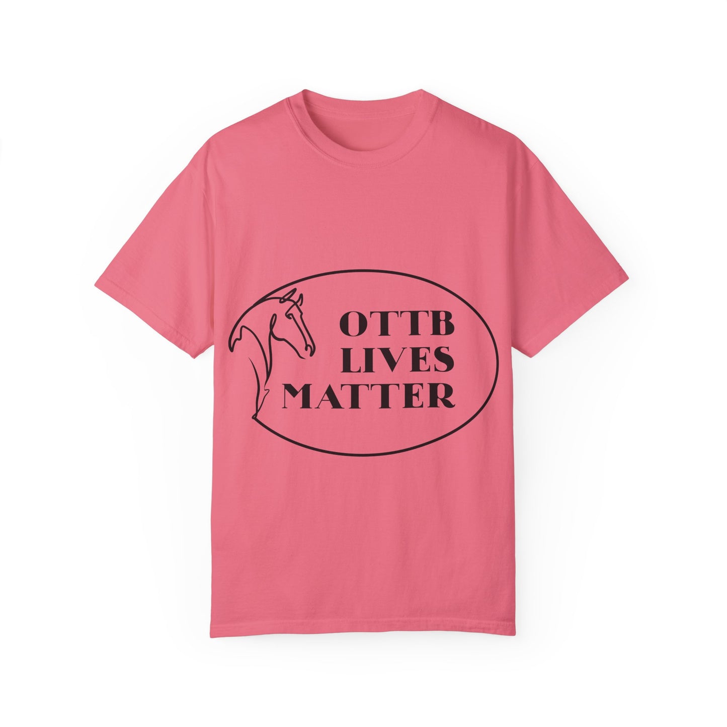 OTTB Lives Matter Round Logo Garment-Dyed T-shirt