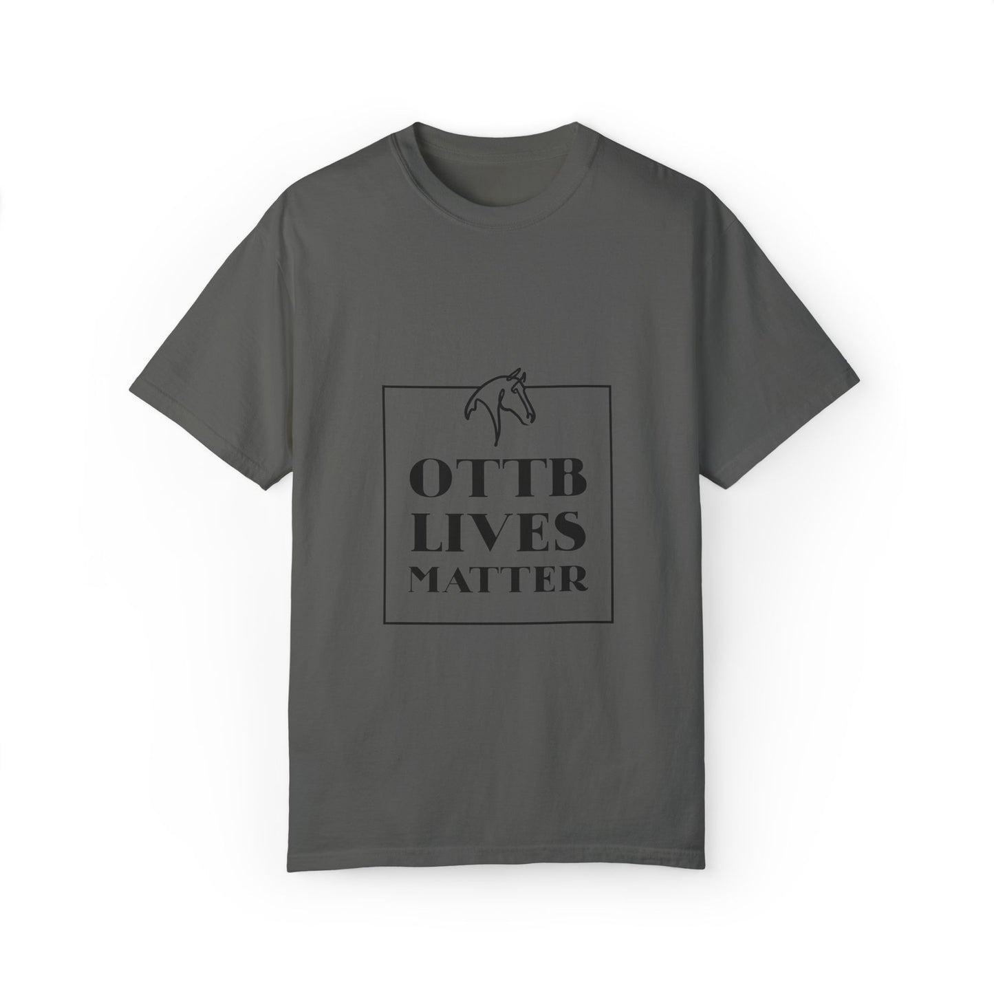 OTTB Lives Matter Square Logo Garment-Dyed T-shirt
