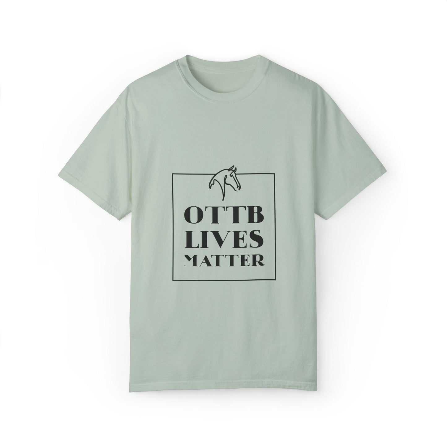 OTTB Lives Matter Square Logo Garment-Dyed T-shirt