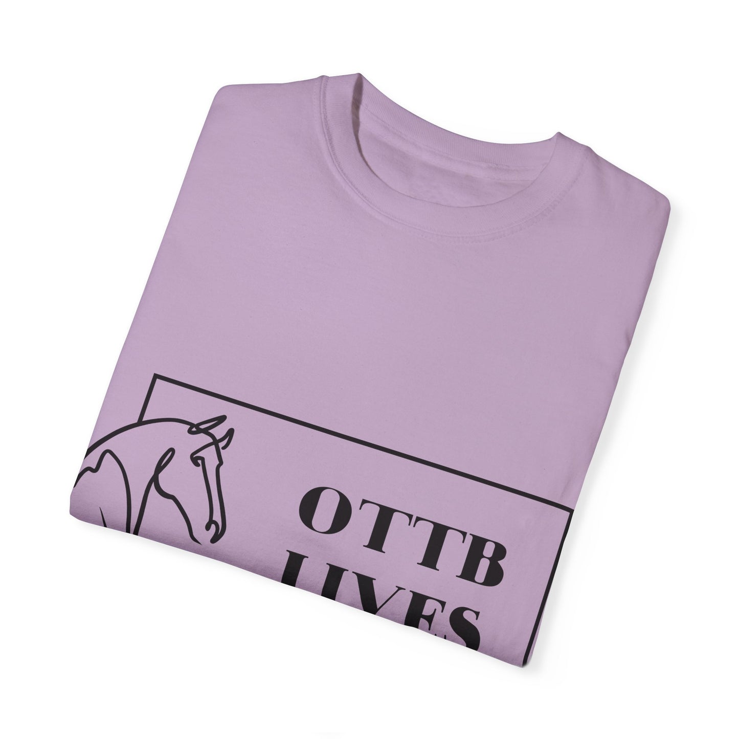 OTTB Lives Matter Rectangular Logo Garment-Dyed T-shirt