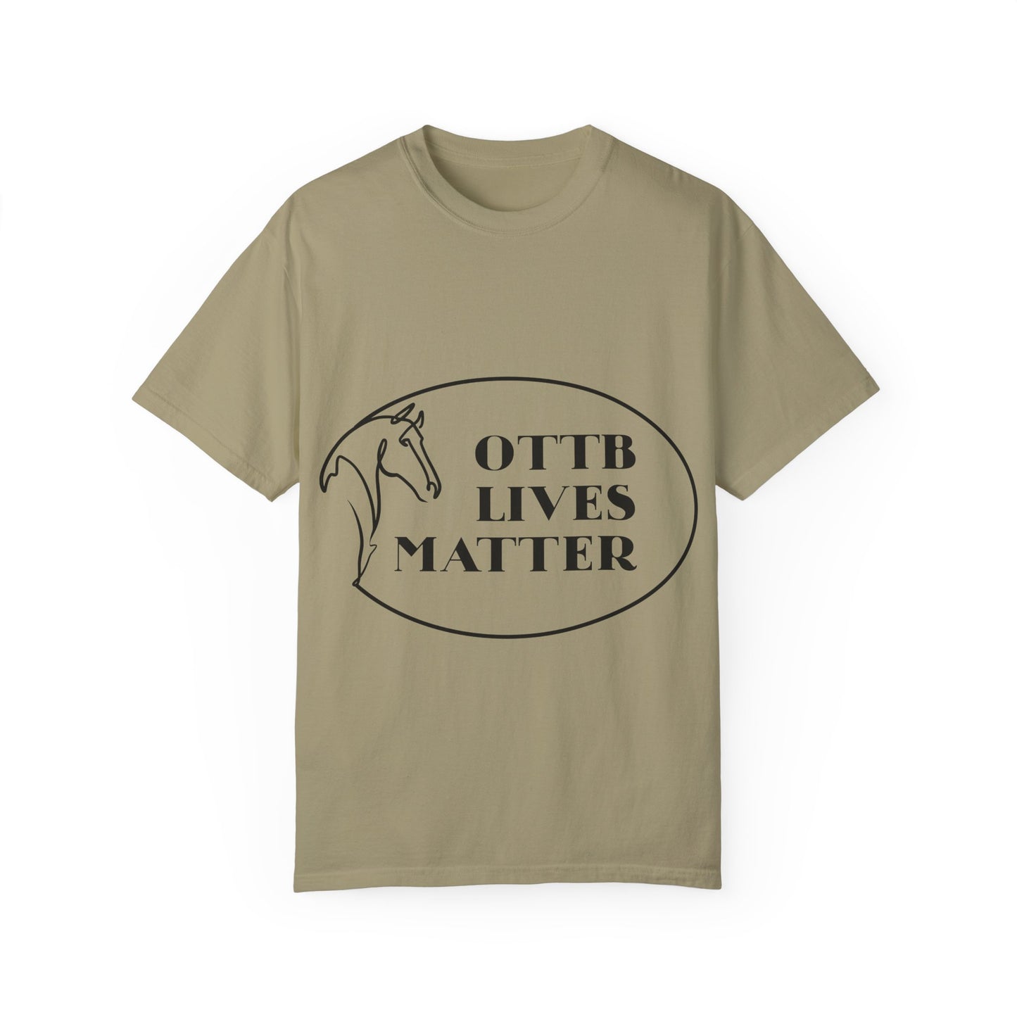 OTTB Lives Matter Round Logo Garment-Dyed T-shirt
