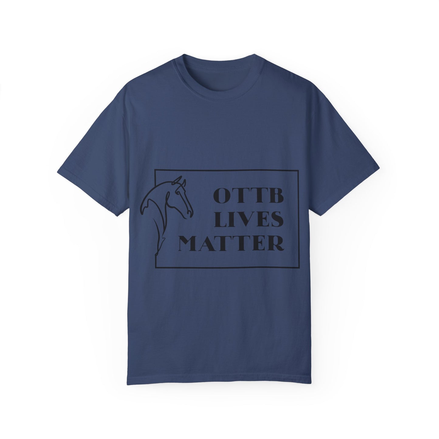 OTTB Lives Matter Rectangular Logo Garment-Dyed T-shirt