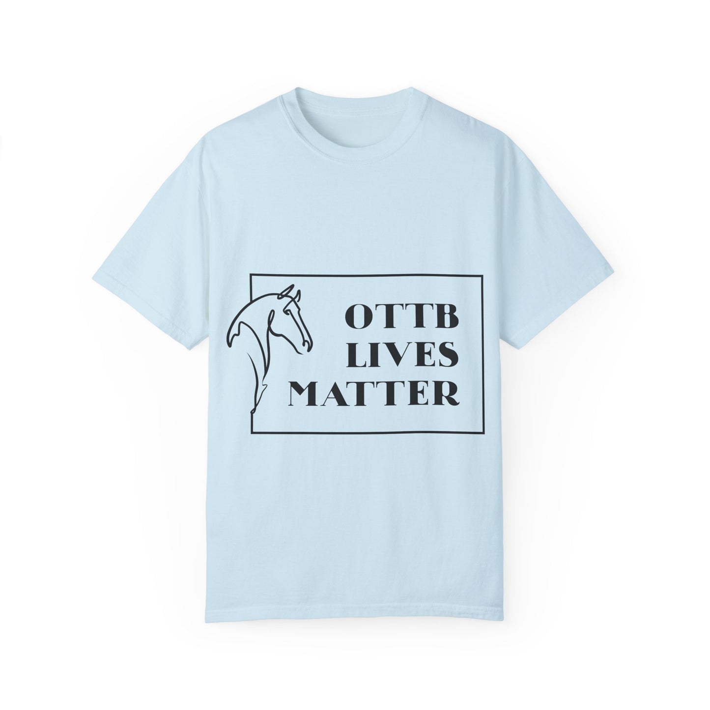 OTTB Lives Matter Rectangular Logo Garment-Dyed T-shirt