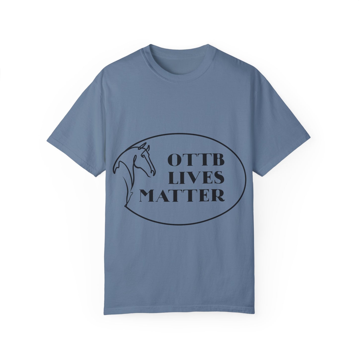 OTTB Lives Matter Round Logo Garment-Dyed T-shirt