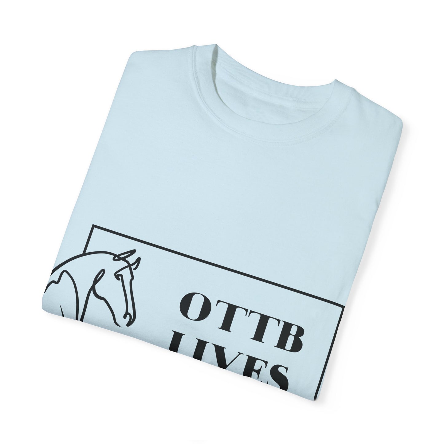 OTTB Lives Matter Rectangular Logo Garment-Dyed T-shirt