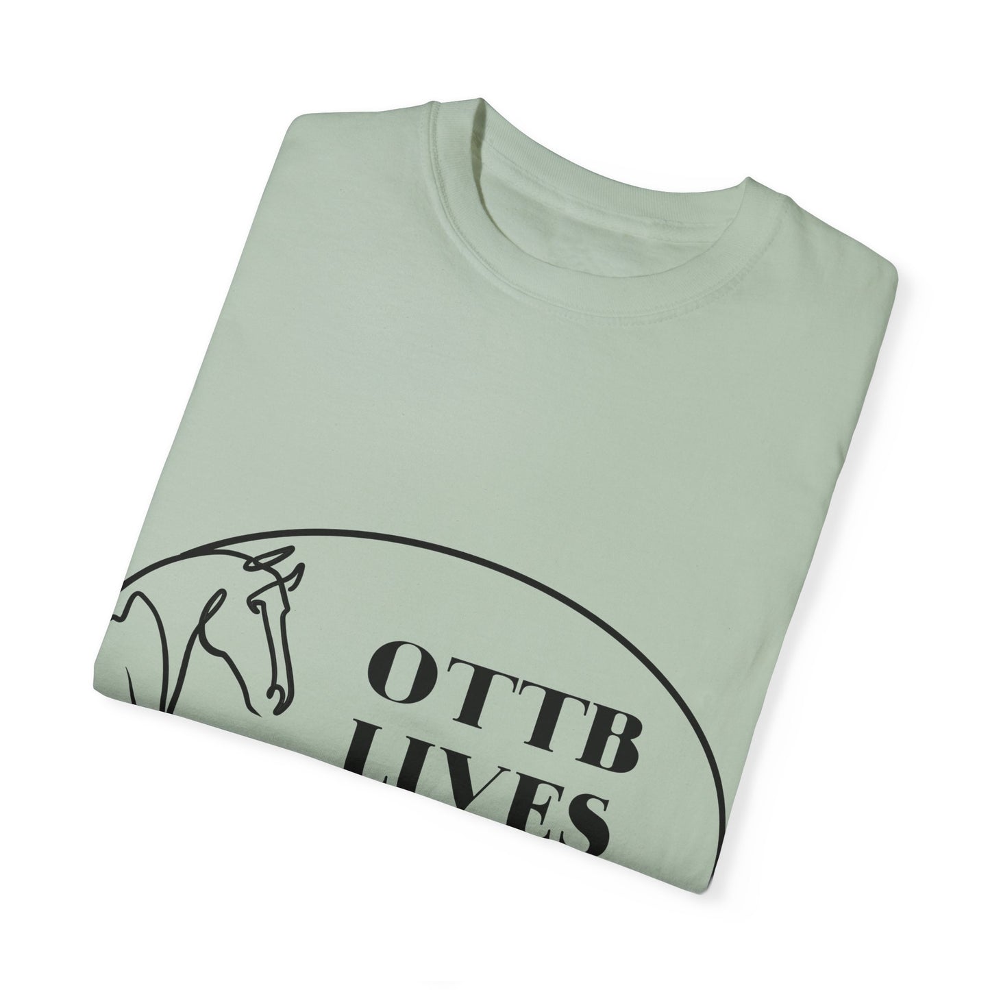 OTTB Lives Matter Round Logo Garment-Dyed T-shirt