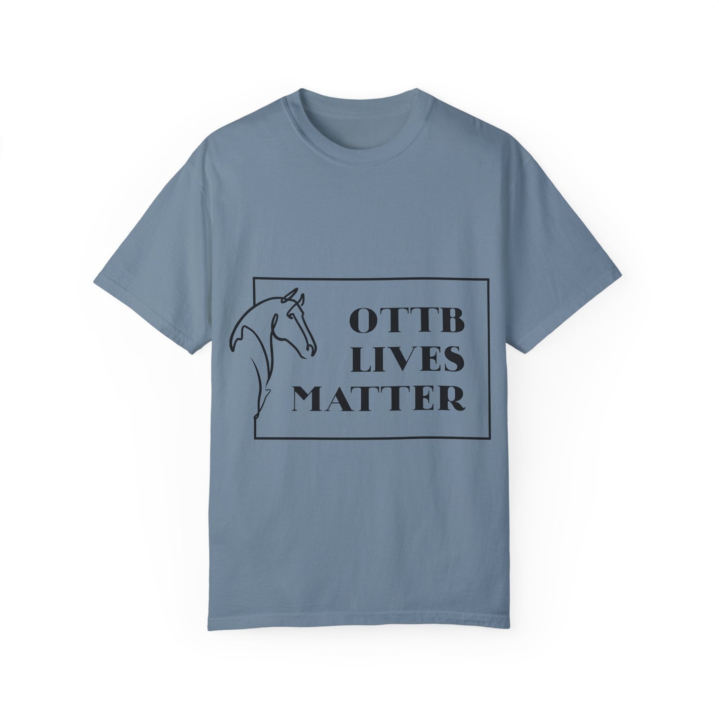 OTTB Lives Matter Rectangular Logo Garment-Dyed T-shirt