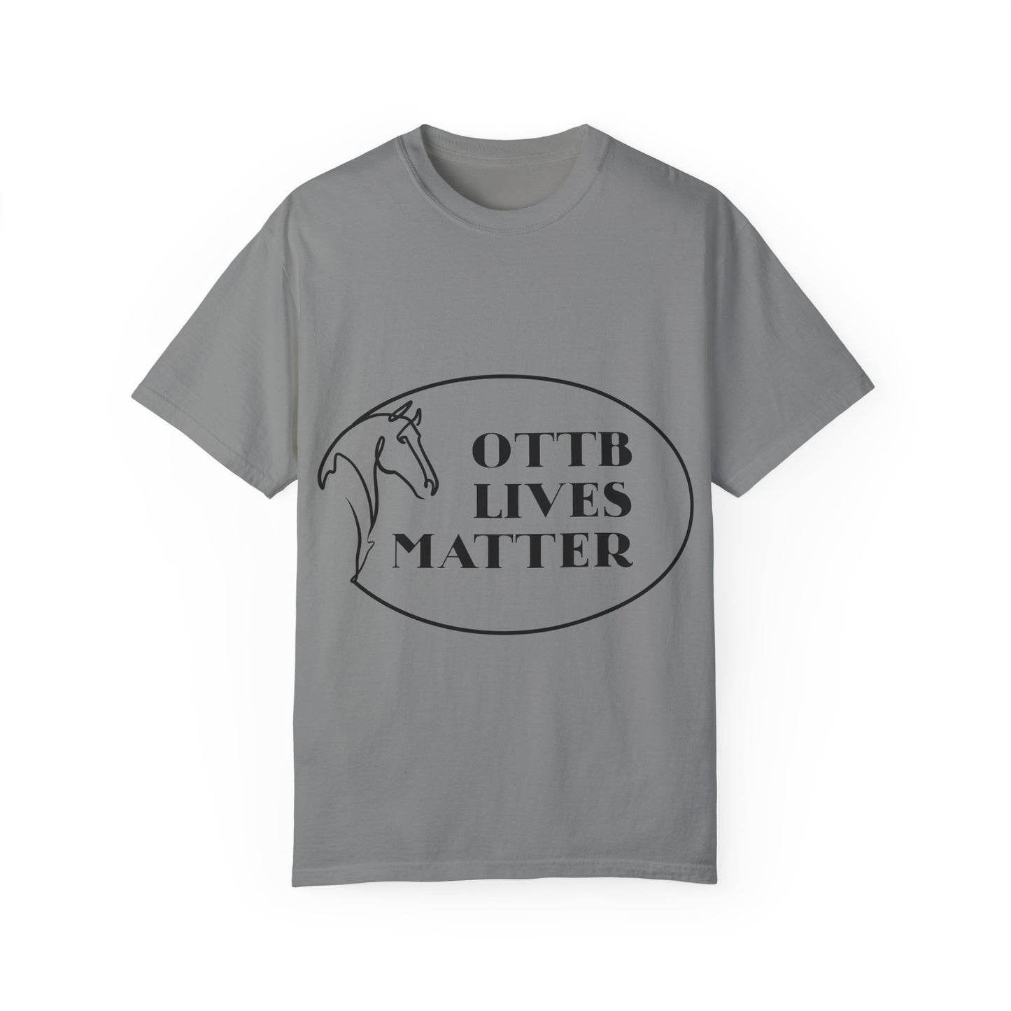 OTTB Lives Matter Round Logo Garment-Dyed T-shirt