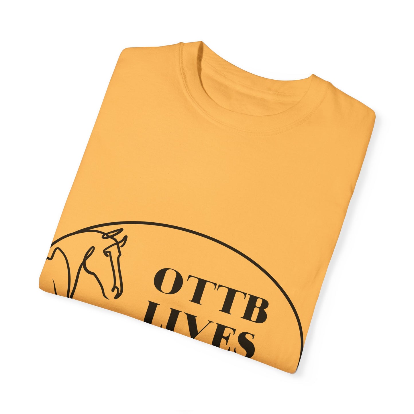 OTTB Lives Matter Round Logo Garment-Dyed T-shirt