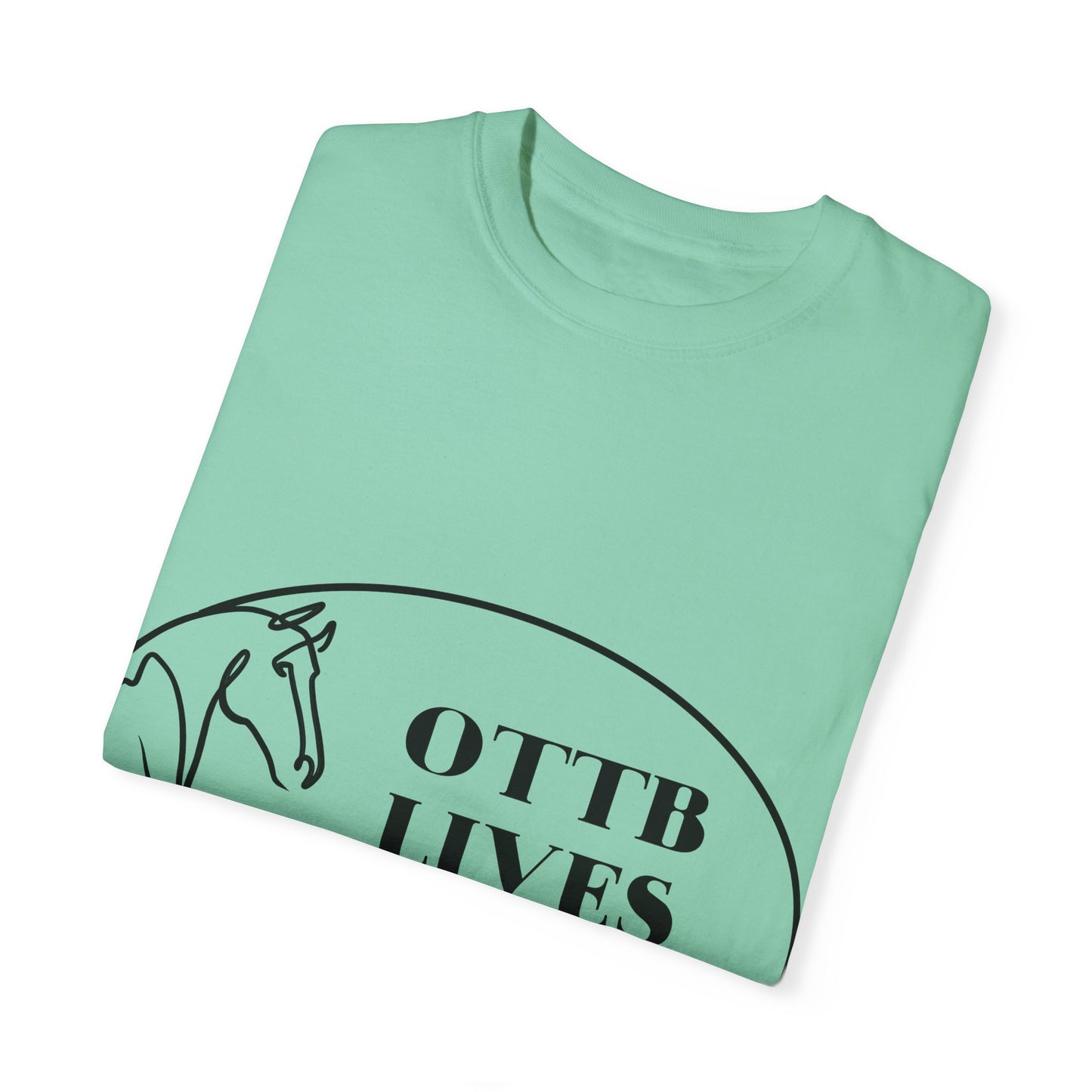 OTTB Lives Matter Round Logo Garment-Dyed T-shirt