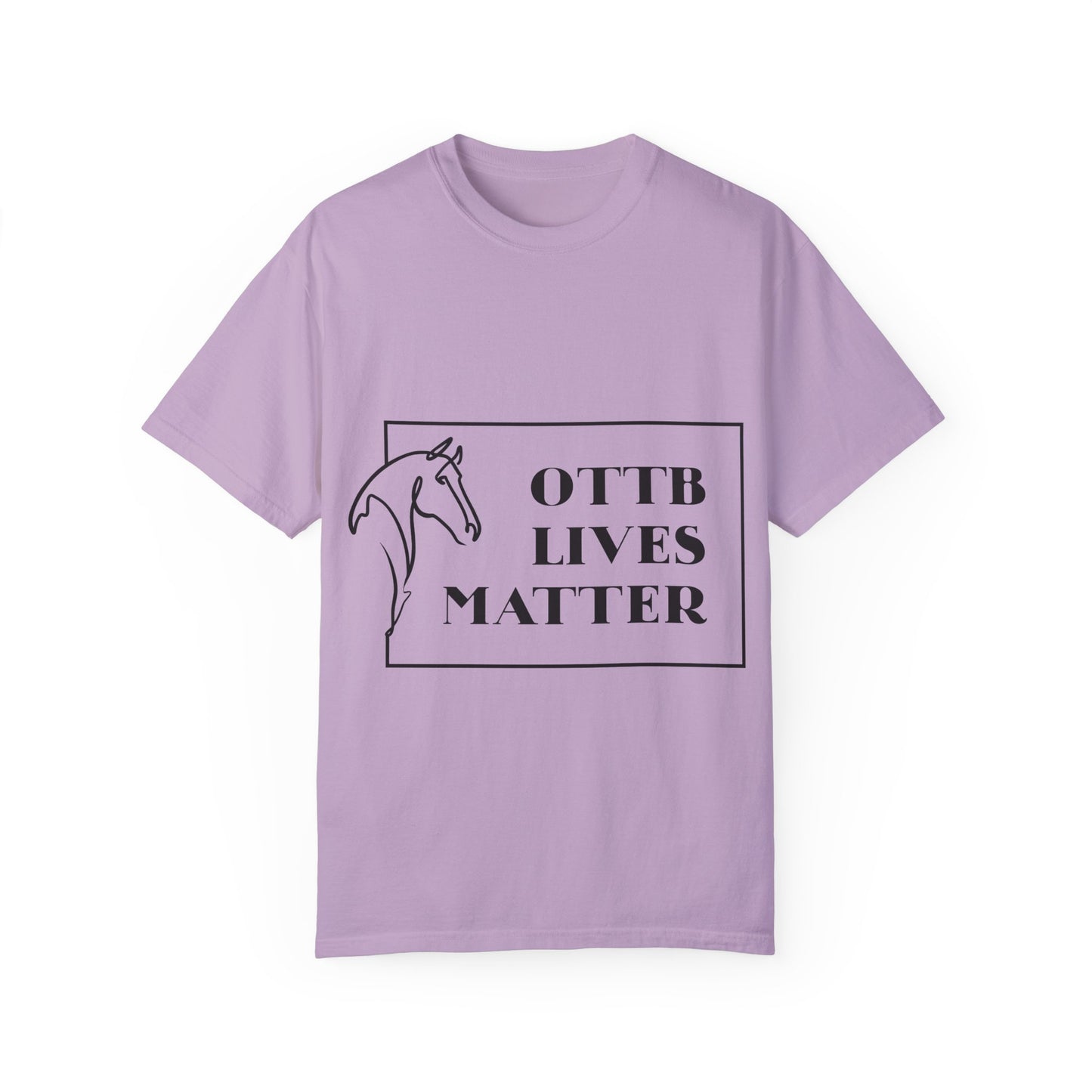 OTTB Lives Matter Rectangular Logo Garment-Dyed T-shirt