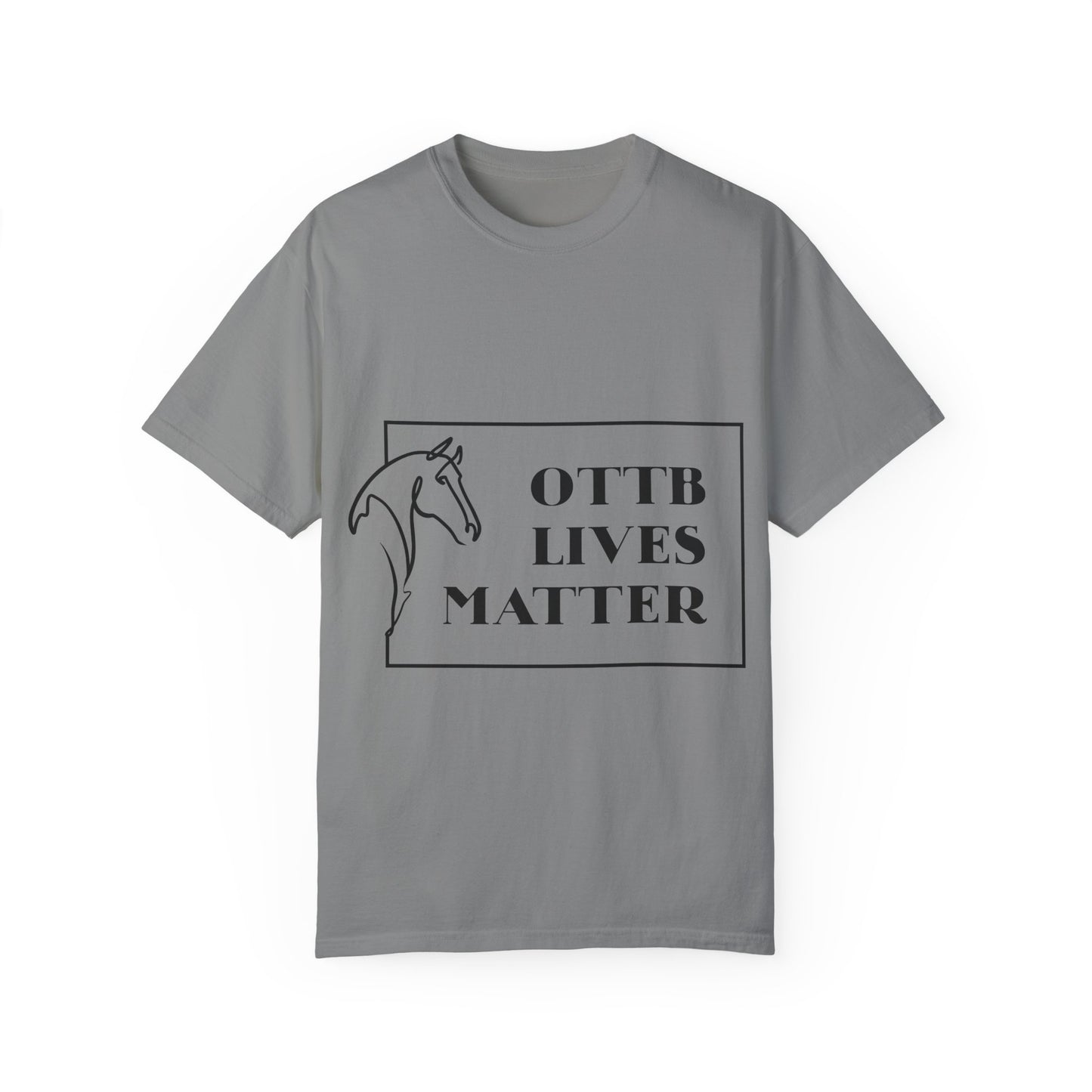 OTTB Lives Matter Rectangular Logo Garment-Dyed T-shirt