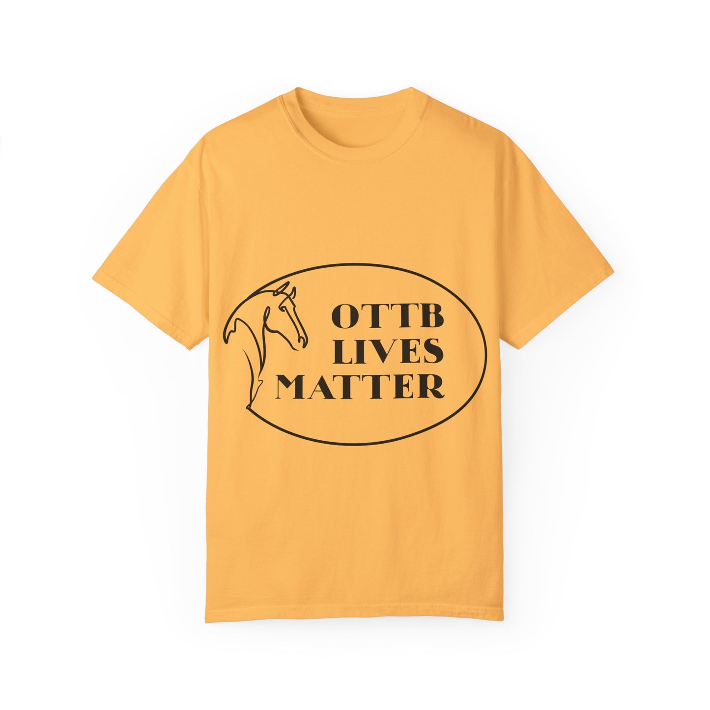 OTTB Lives Matter Round Logo Garment-Dyed T-shirt