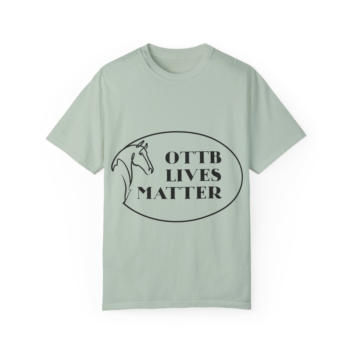 OTTB Lives Matter Round Logo Garment-Dyed T-shirt
