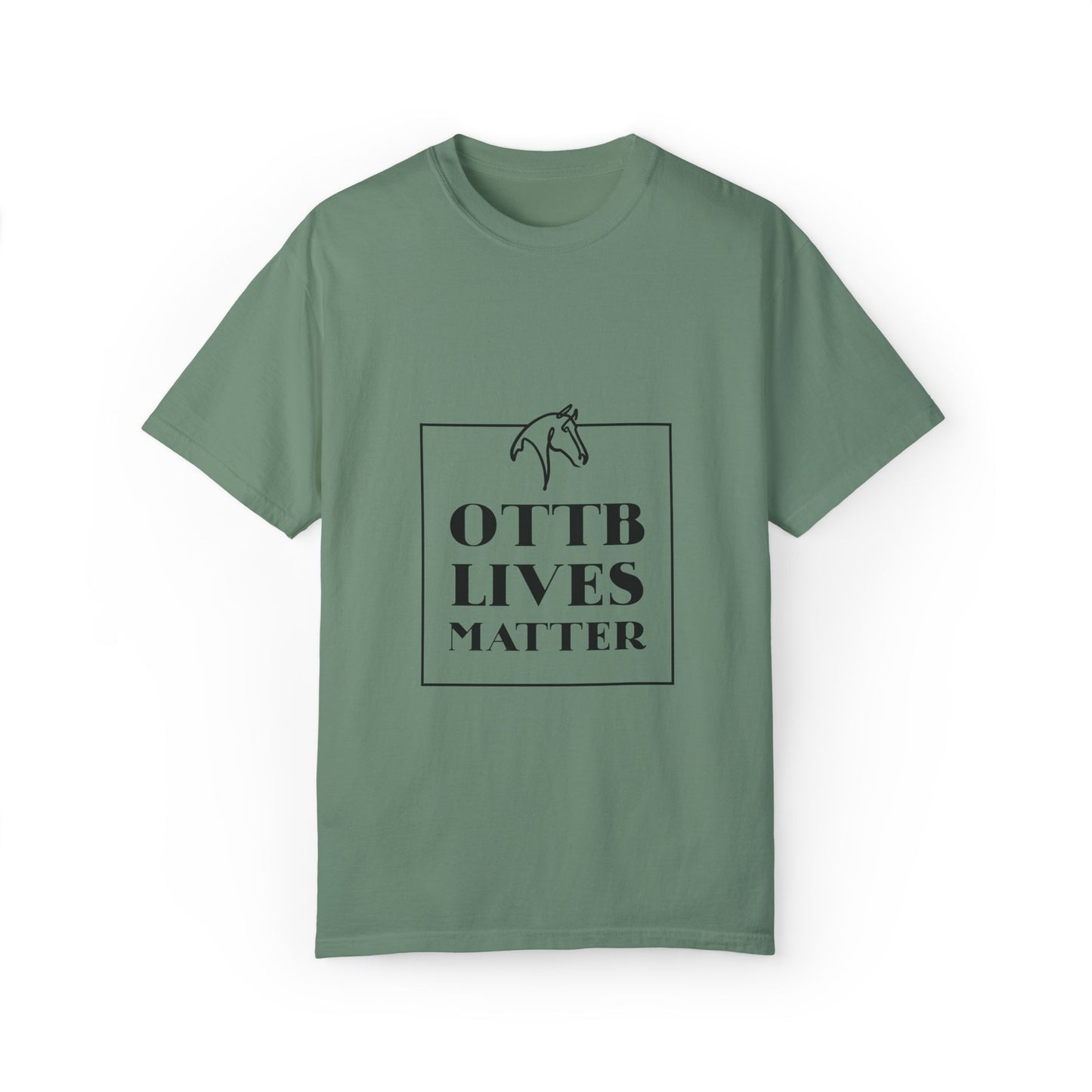 OTTB Lives Matter Square Logo Garment-Dyed T-shirt
