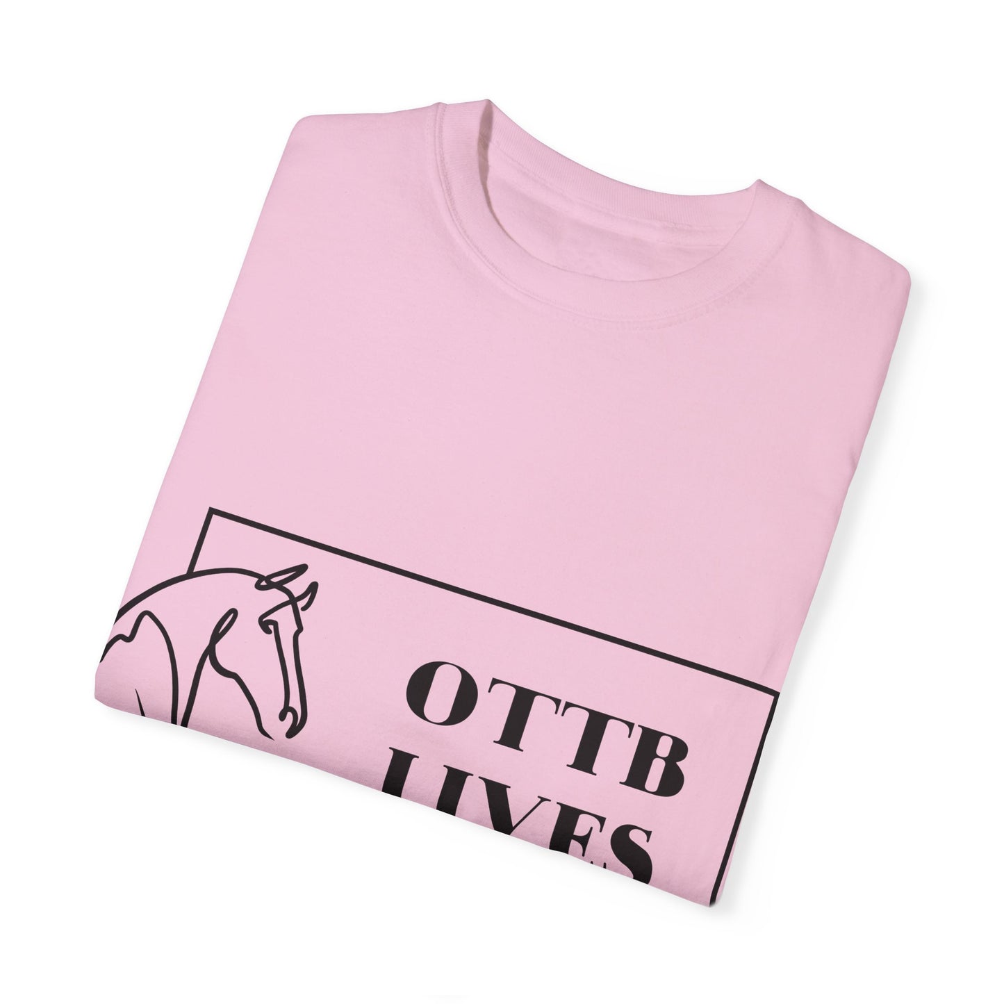 OTTB Lives Matter Rectangular Logo Garment-Dyed T-shirt