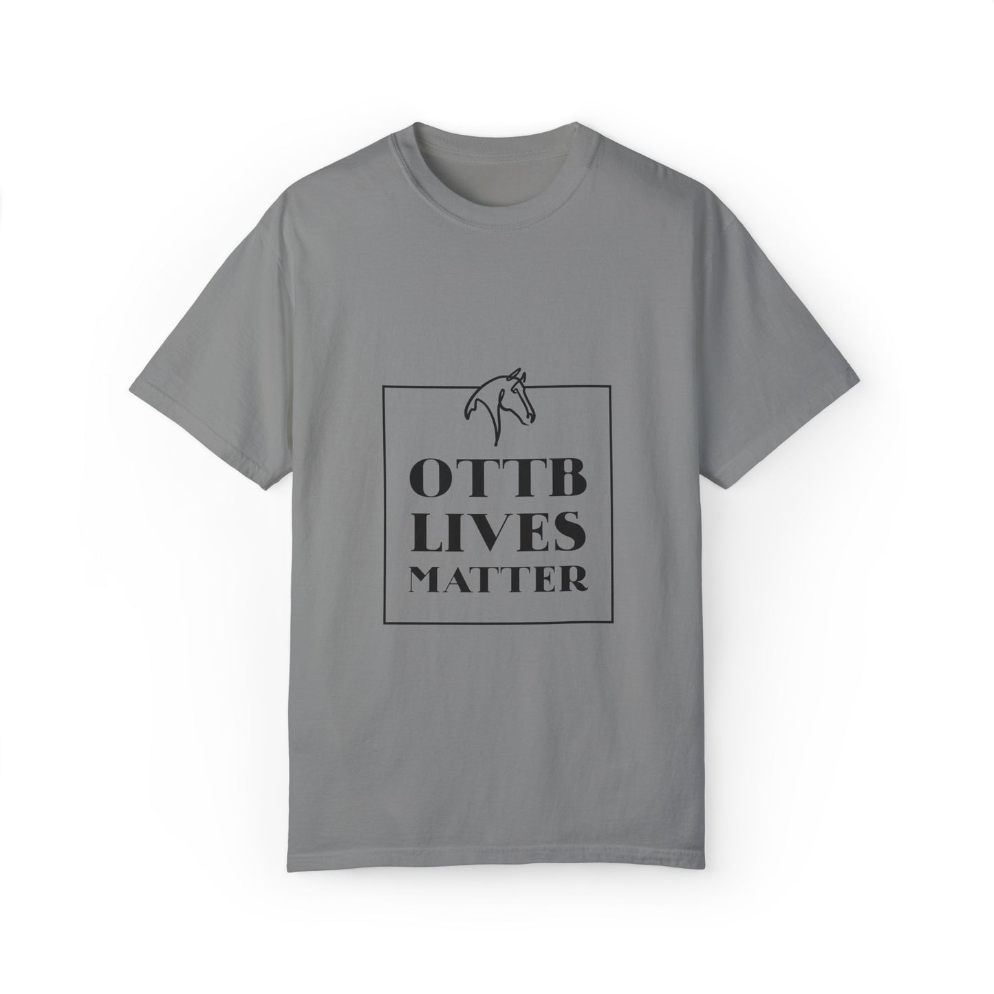 OTTB Lives Matter Square Logo Garment-Dyed T-shirt