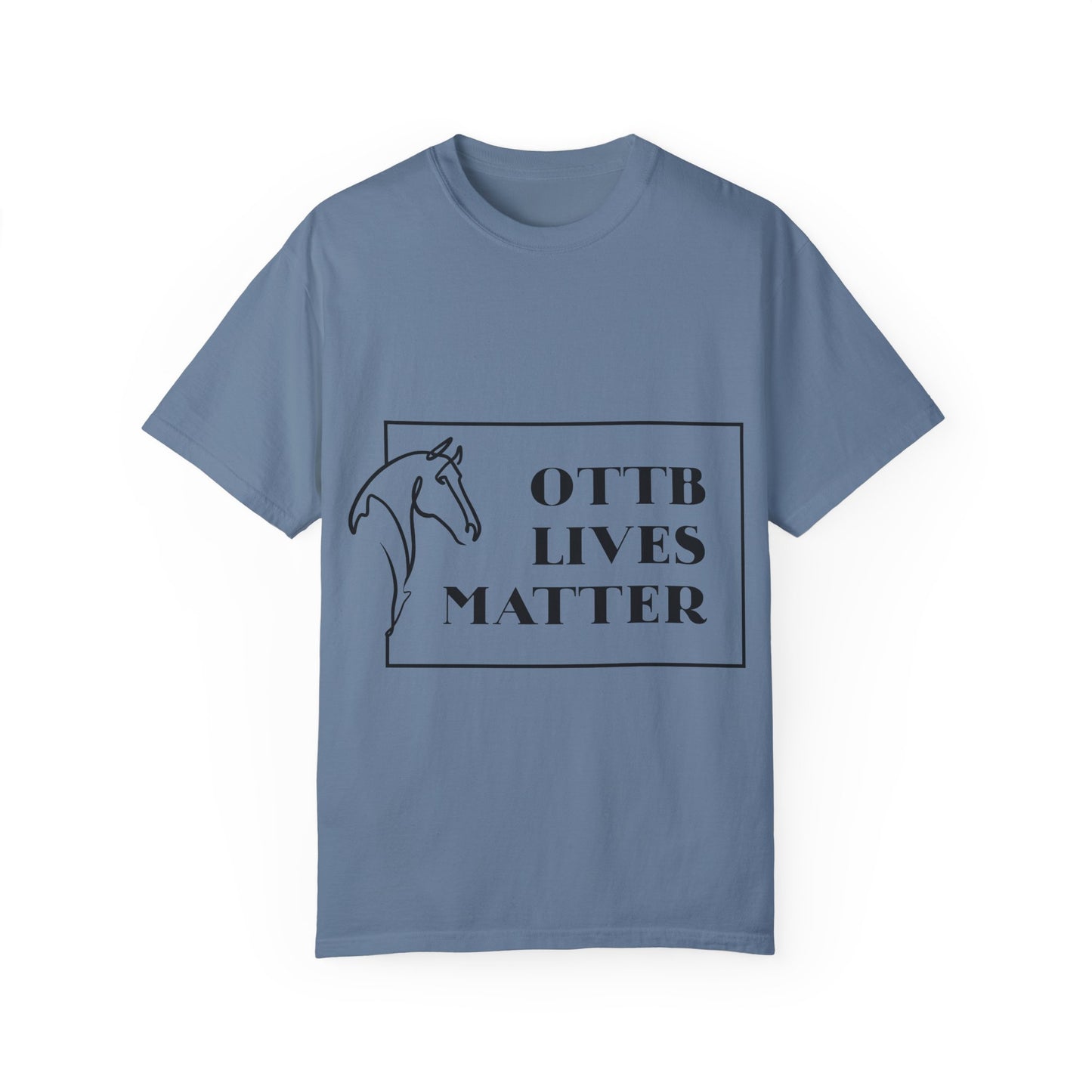 OTTB Lives Matter Rectangular Logo Garment-Dyed T-shirt